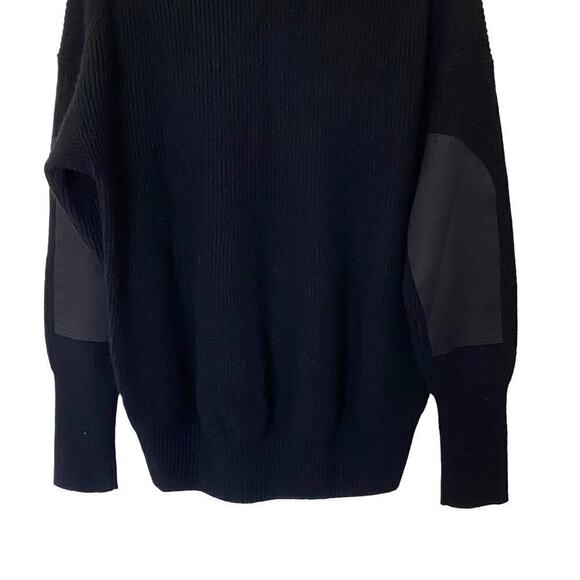 A.L.C.  Memphis Ribbed Wool Blend Sweater in Black, Size Small - Picture 10 of 14